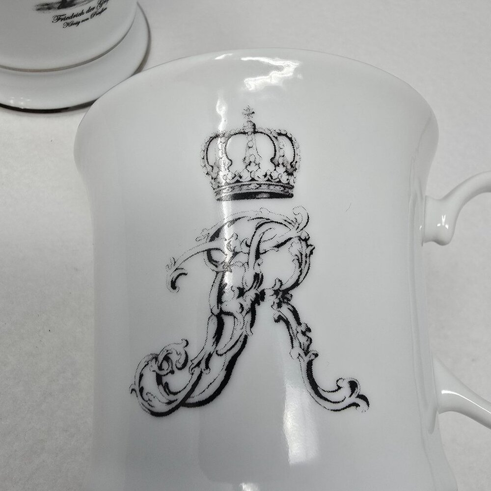 Friedrich Der Große Grosse Fine China Mug Cup King Prussia Great Schlosser - Picture 4 of 12